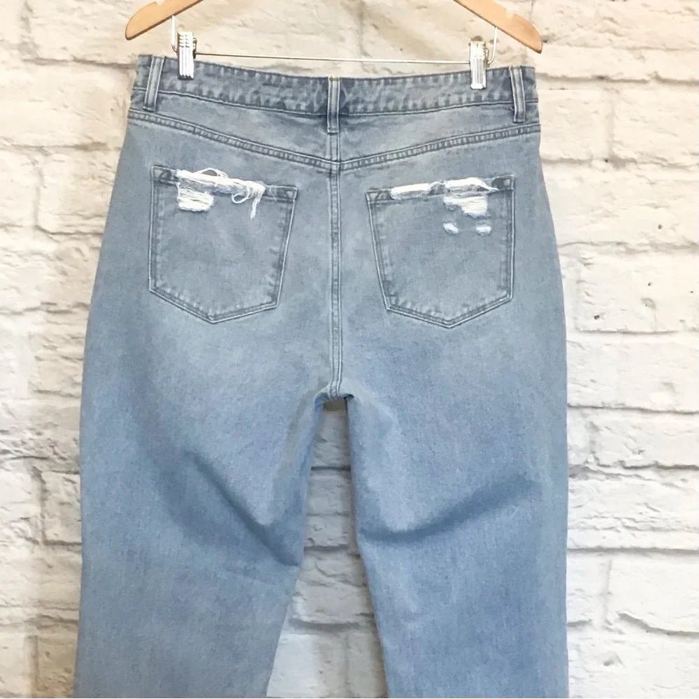 Flying Monkey 31 Angie High Rise Rigid Crop Straight Women’s Jeans Distressed